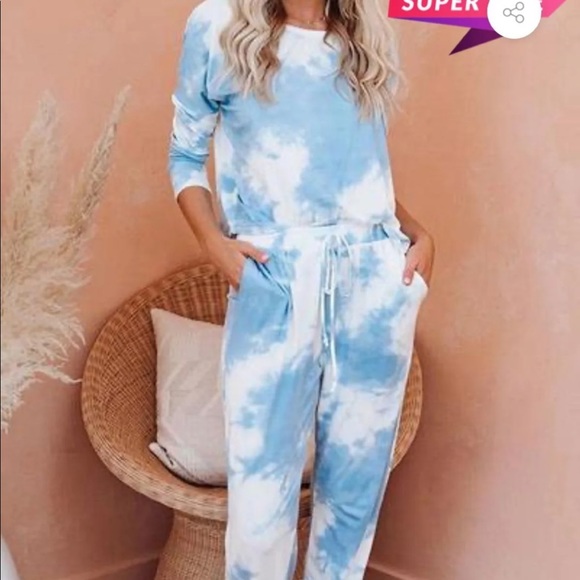 Blue tie dye outfit - Picture 2 of 8